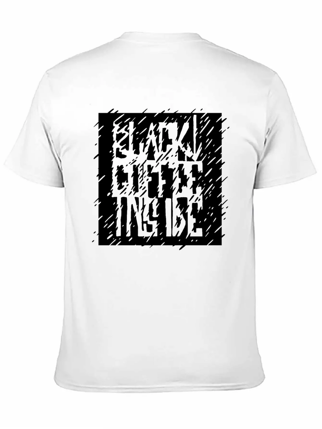 Black Coffee Inside Unisex Casual T-Shirt – Clean Design For Daily Comfort