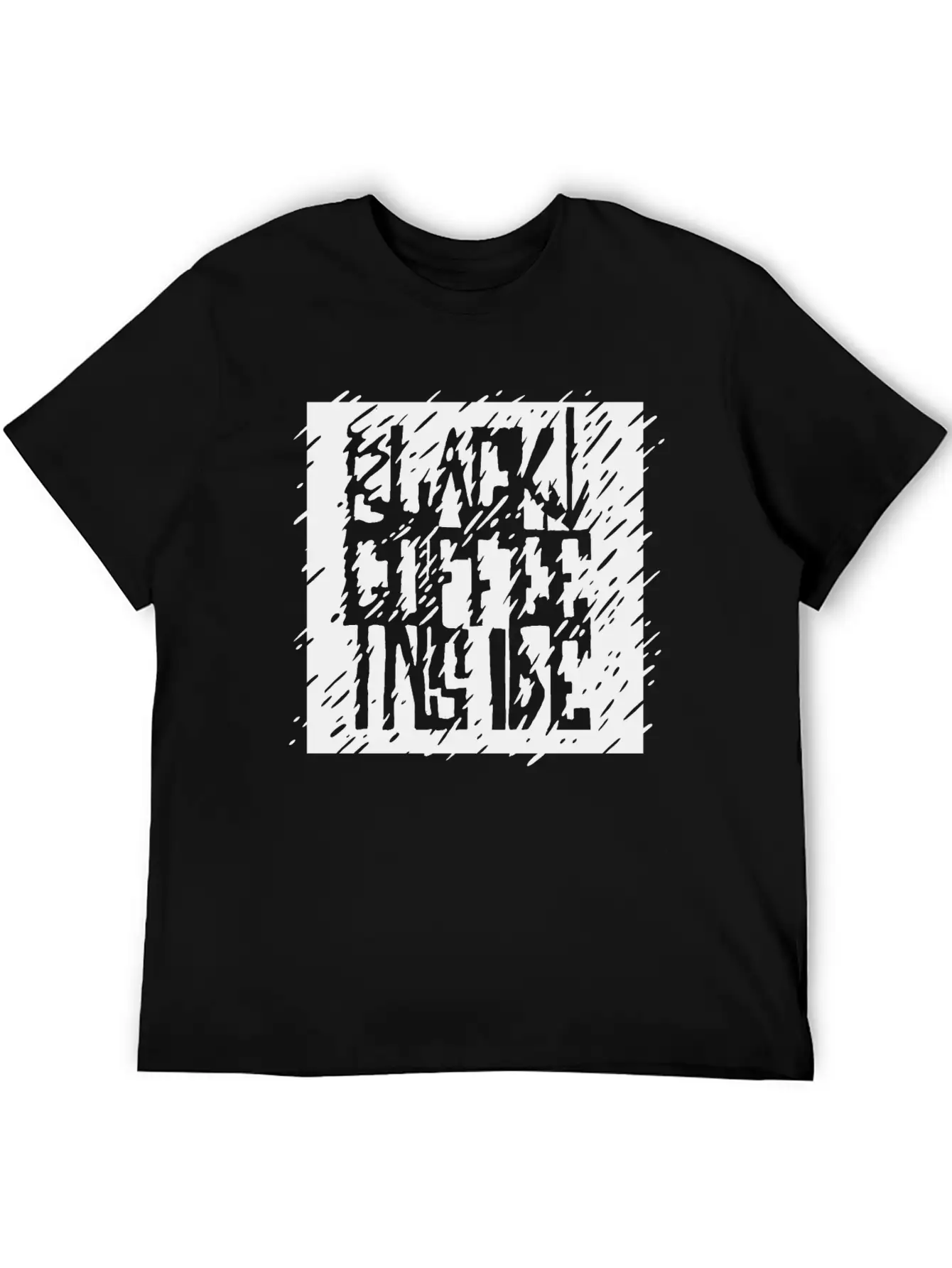 Black Coffee Inside Unisex Casual T-Shirt – Clean Design For Daily Comfort