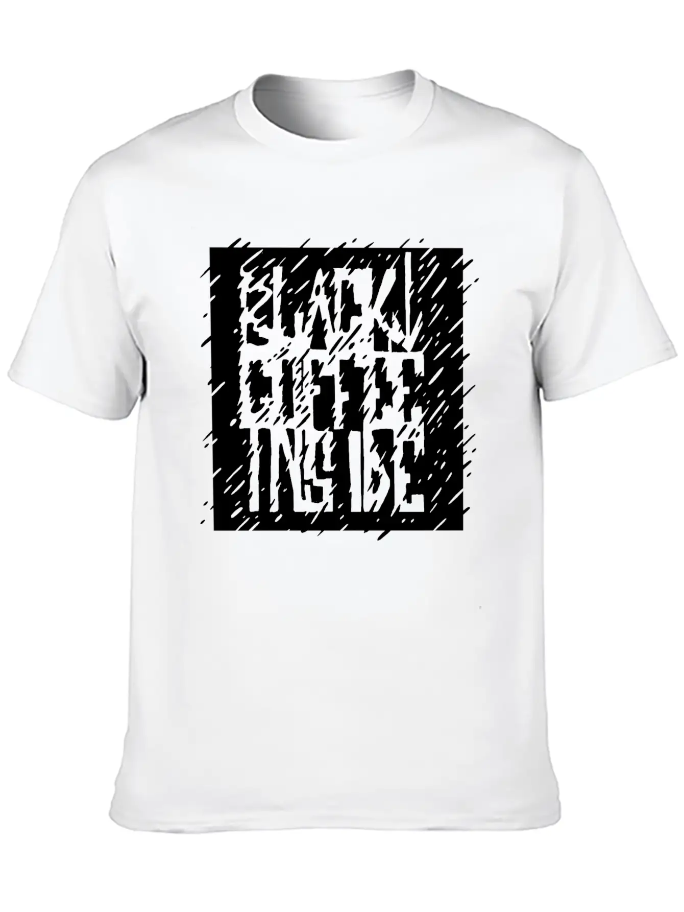 Black Coffee Inside Unisex Casual T-Shirt – Clean Design For Daily Comfort