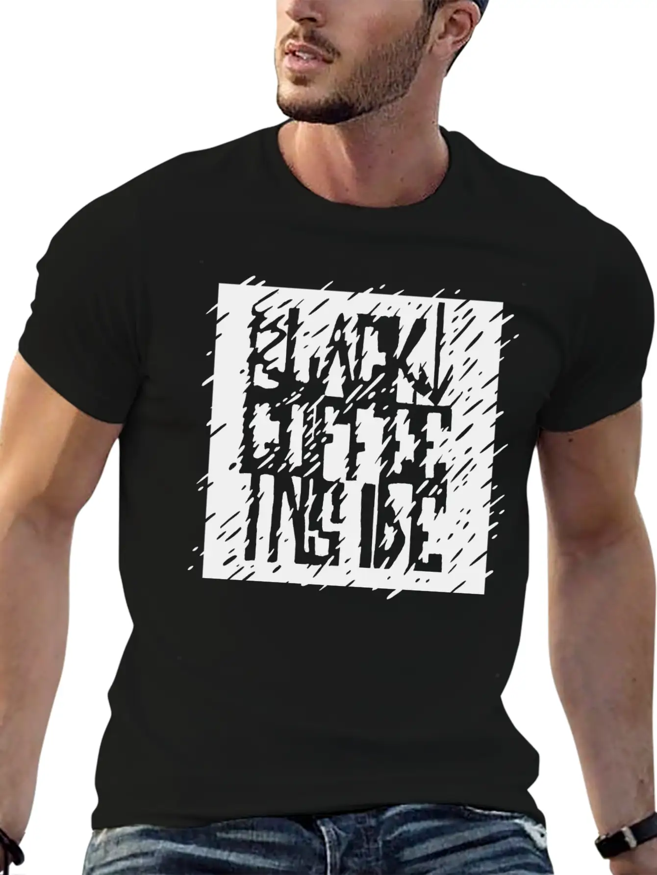 Black Coffee Inside Unisex Casual T-Shirt – Clean Design For Daily Comfort