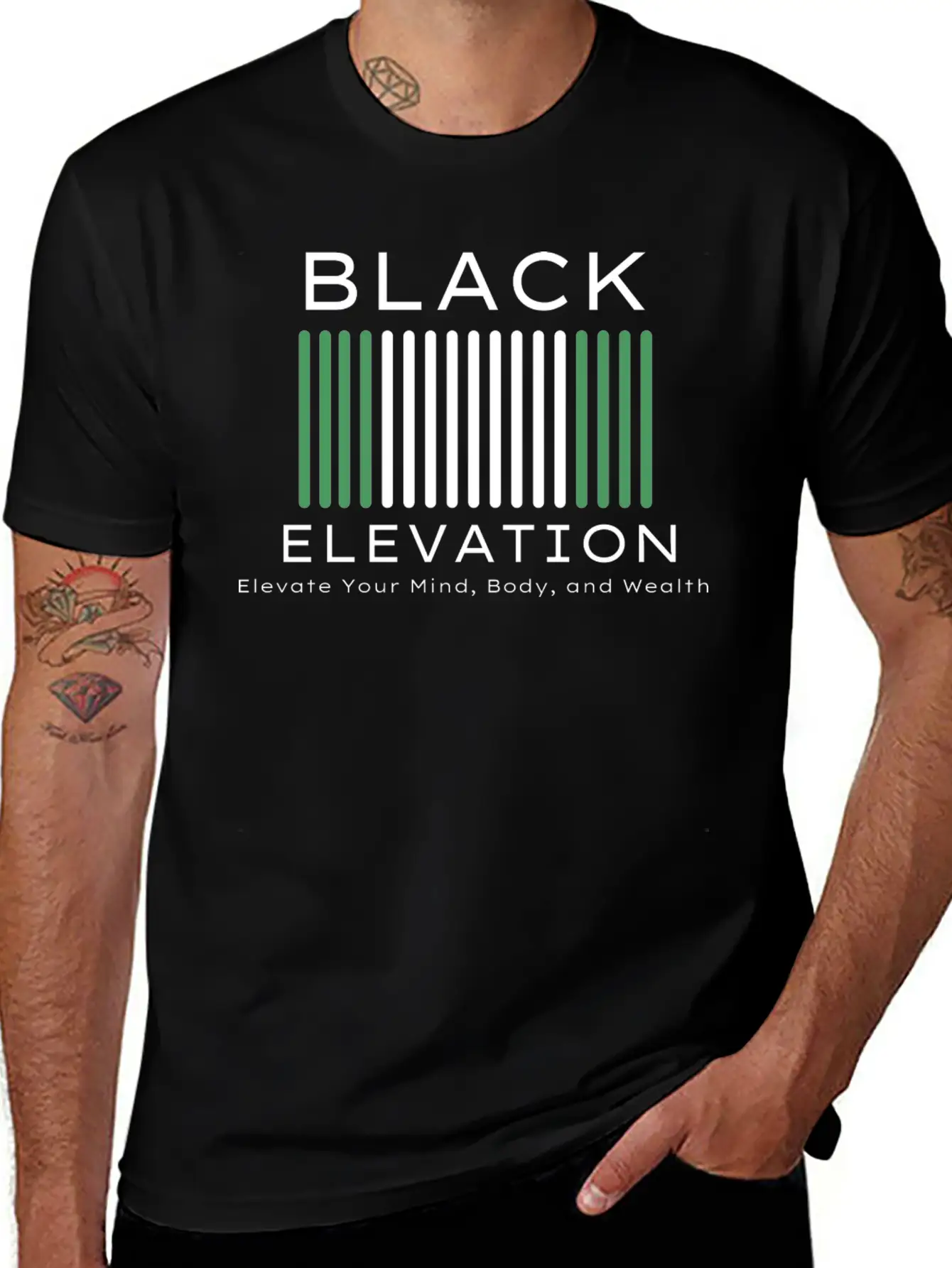 BLACK ELEVATION Unisex Casual T-Shirt – Clean Design For Daily Comfort