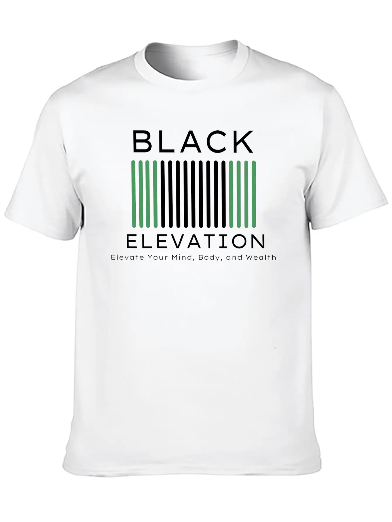 BLACK ELEVATION Unisex Casual T-Shirt – Clean Design For Daily Comfort