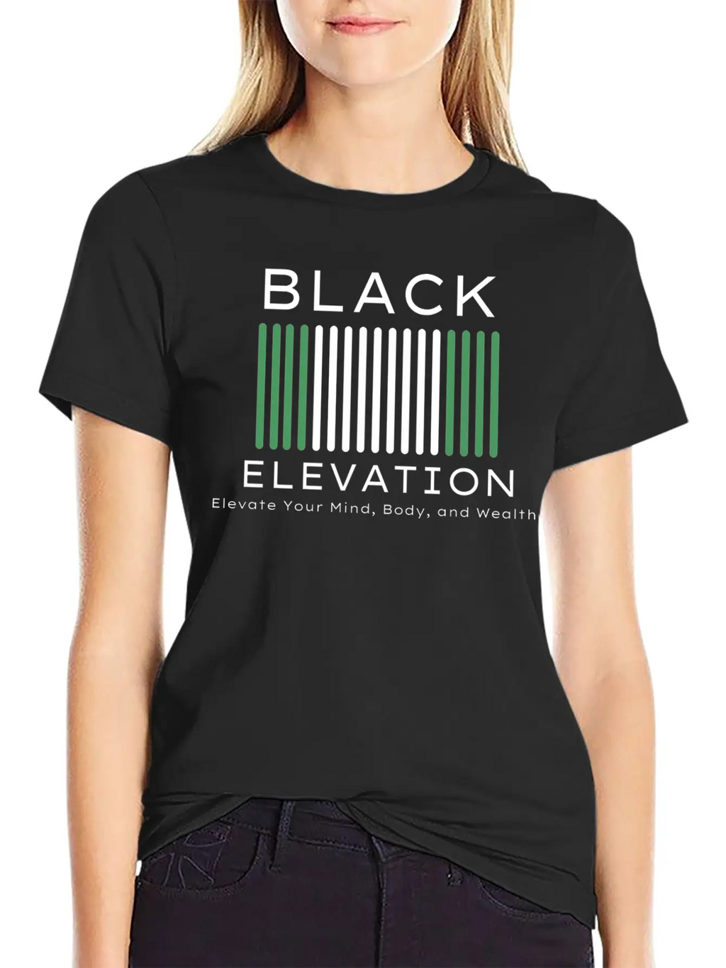BLACK ELEVATION Unisex Casual T-Shirt – Clean Design For Daily Comfort