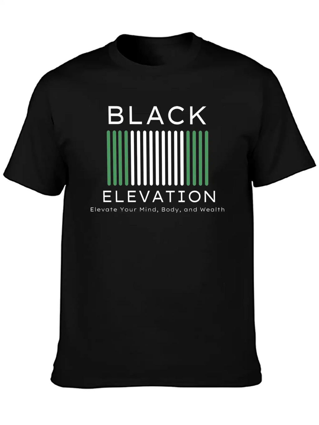 BLACK ELEVATION Unisex Casual T-Shirt – Clean Design For Daily Comfort