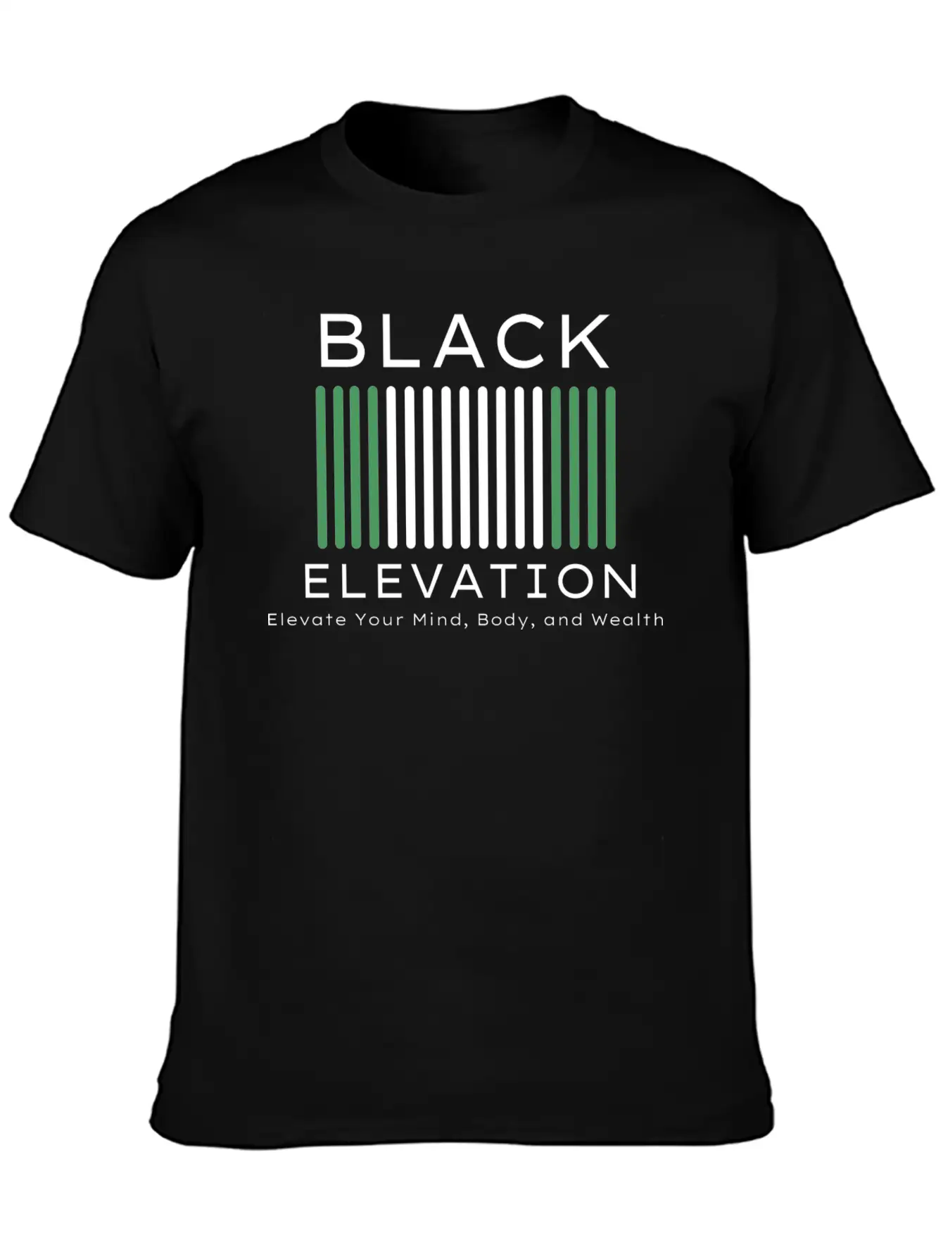 BLACK ELEVATION Unisex Casual T-Shirt – Clean Design For Daily Comfort