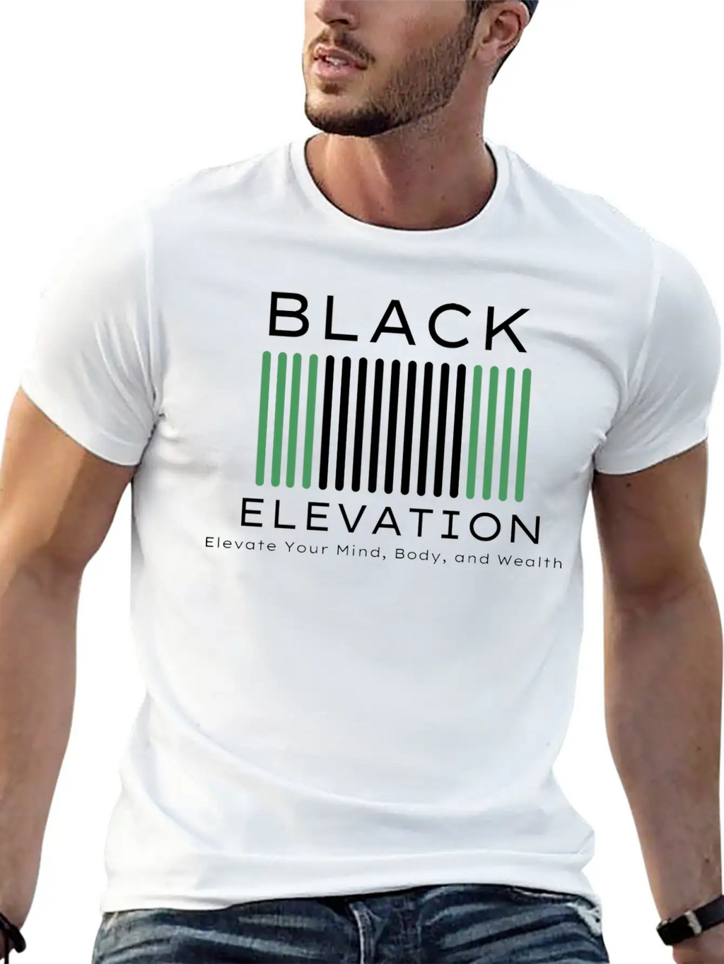 BLACK ELEVATION Unisex Casual T-Shirt – Clean Design For Daily Comfort