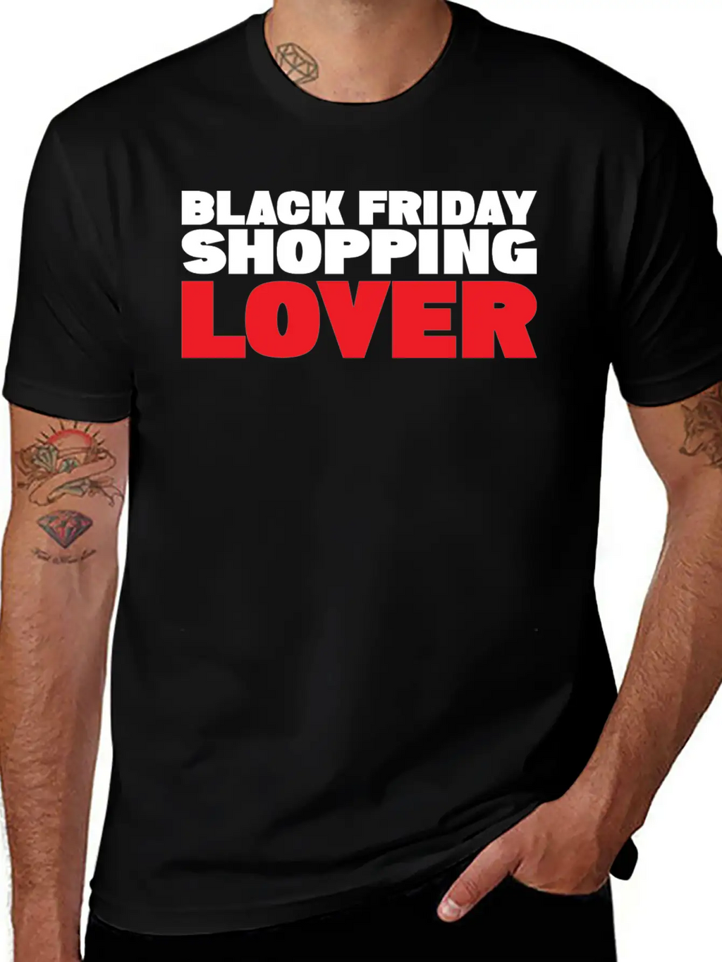 BLACK FRIDAY SHOPPING LOVER Stylish Everyday T-Shirt – Unisex Basic Cotton Tee