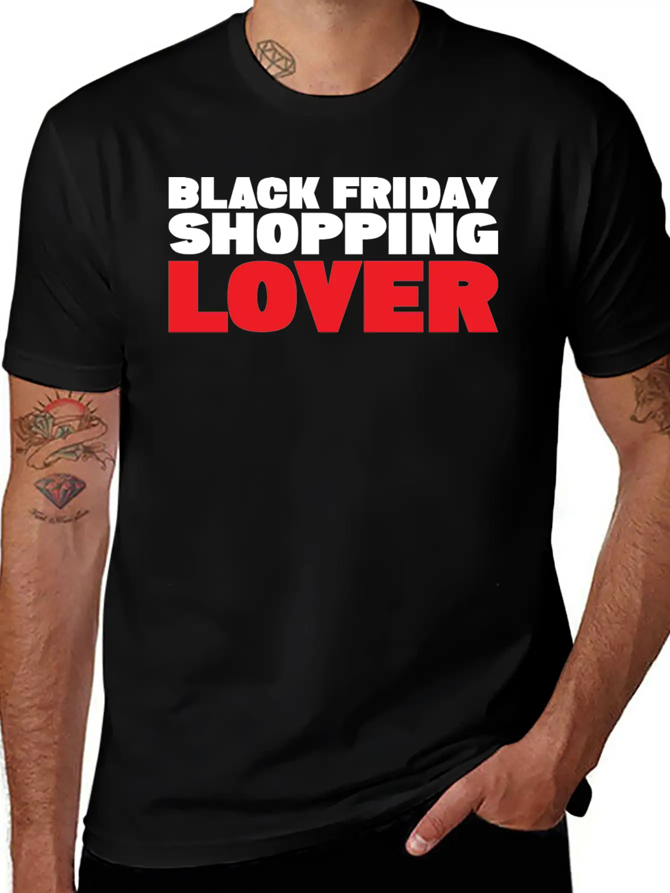 BLACK FRIDAY SHOPPING LOVER Stylish Everyday T-Shirt – Unisex Basic Cotton Tee