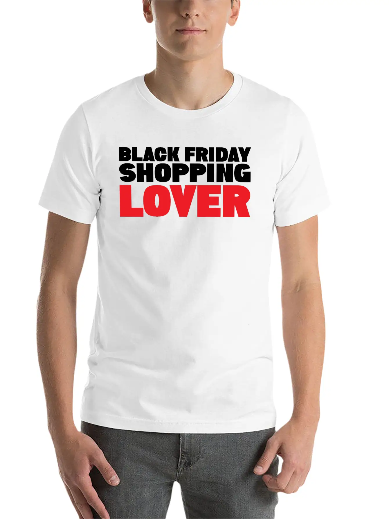 BLACK FRIDAY SHOPPING LOVER Stylish Everyday T-Shirt – Unisex Basic Cotton Tee