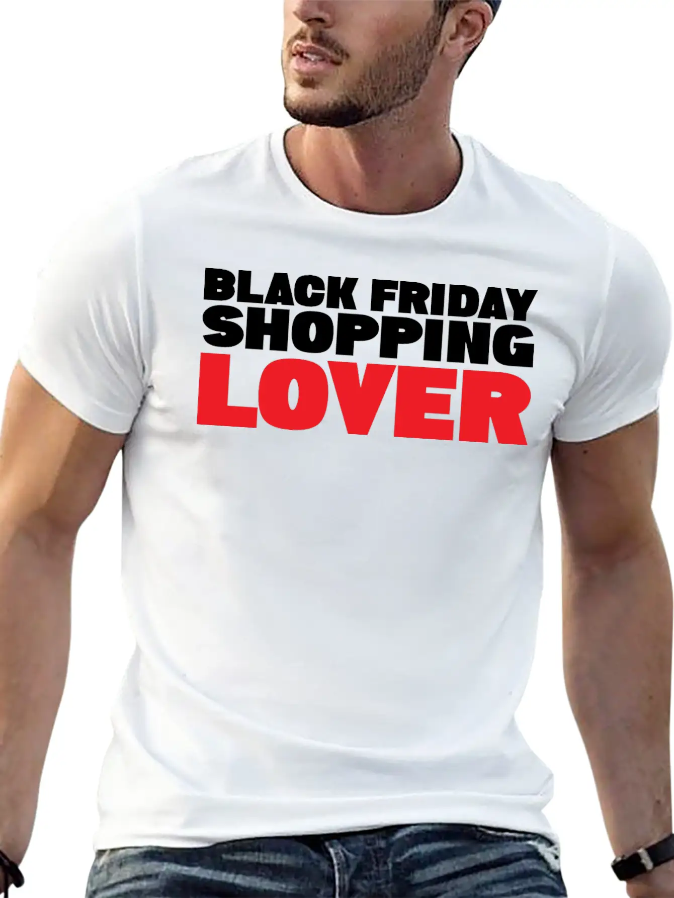 BLACK FRIDAY SHOPPING LOVER Stylish Everyday T-Shirt – Unisex Basic Cotton Tee