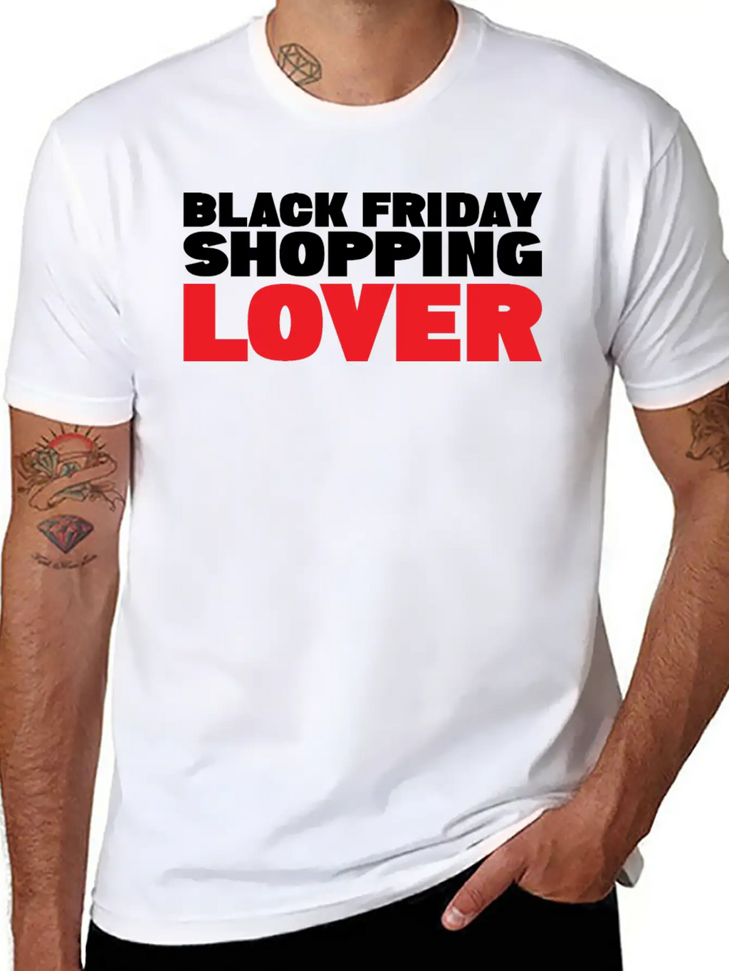 BLACK FRIDAY SHOPPING LOVER Stylish Everyday T-Shirt – Unisex Basic Cotton Tee