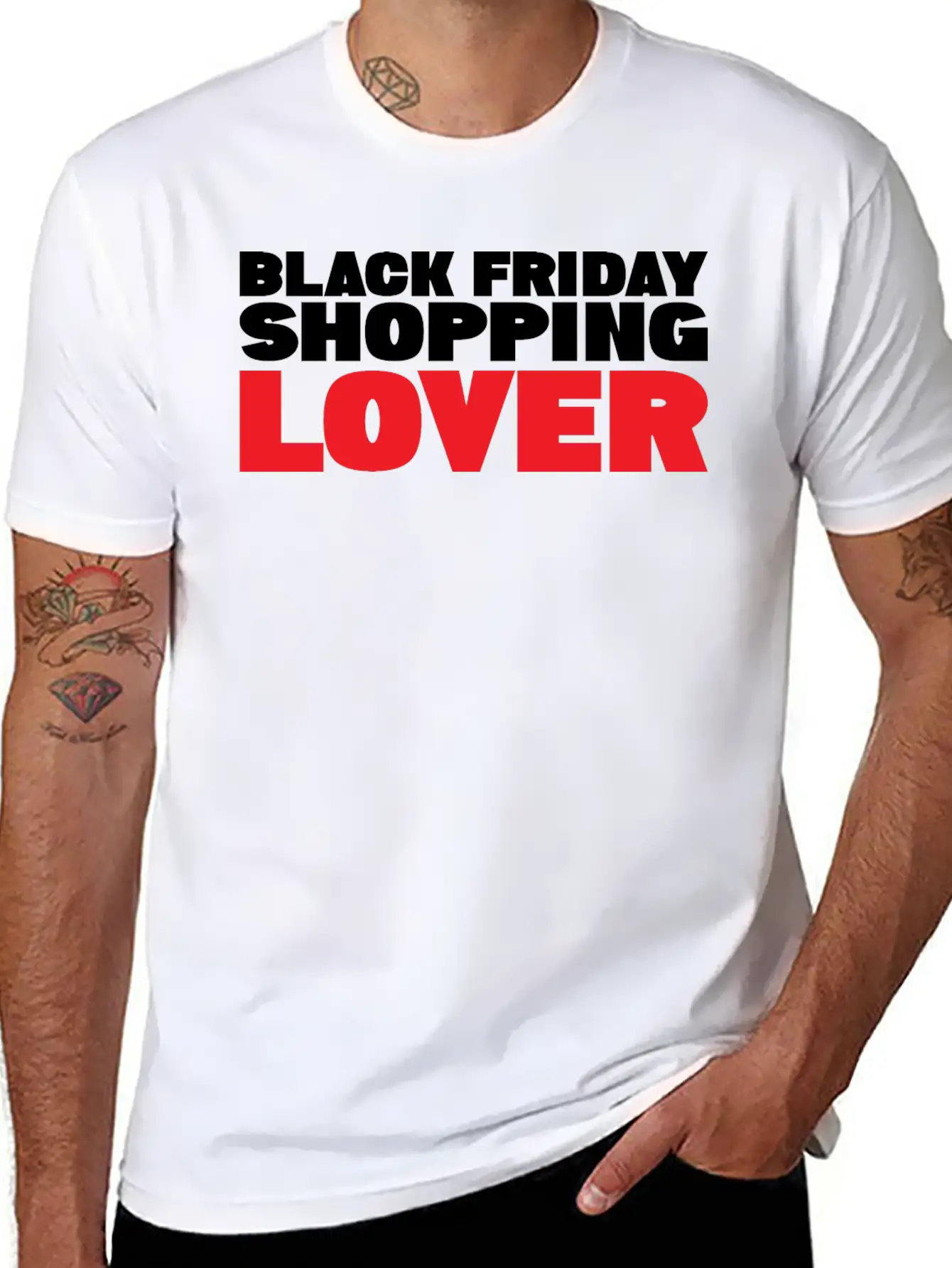 BLACK FRIDAY SHOPPING LOVER Stylish Everyday T-Shirt – Unisex Basic Cotton Tee