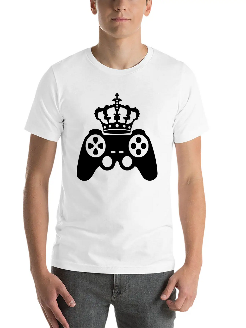 Black Gamer Gamble Playing Computer Fun Console Co Essential Cotton Tee For Daily Outfits – Unisex Style