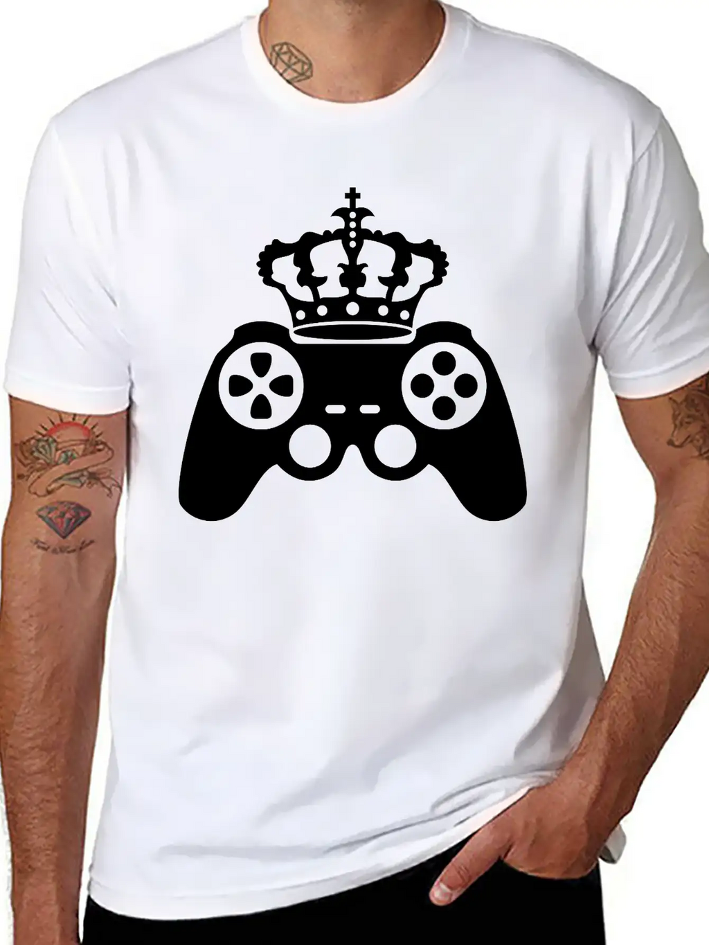 Black Gamer Gamble Playing Computer Fun Console Co Essential Cotton Tee For Daily Outfits – Unisex Style