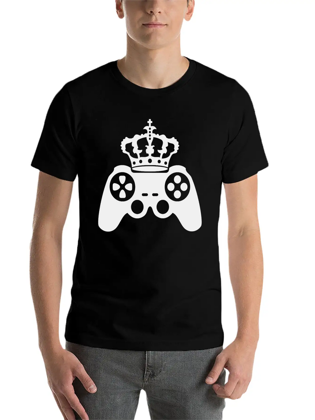 Black Gamer Gamble Playing Computer Fun Console Co Essential Cotton Tee For Daily Outfits – Unisex Style