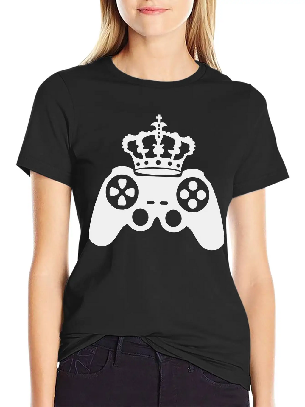 Black Gamer Gamble Playing Computer Fun Console Co Essential Cotton Tee For Daily Outfits – Unisex Style