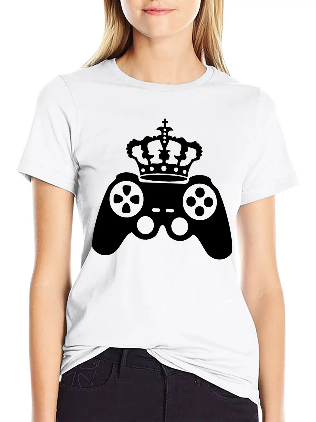 Black Gamer Gamble Playing Computer Fun Console Co Essential Cotton Tee For Daily Outfits – Unisex Style