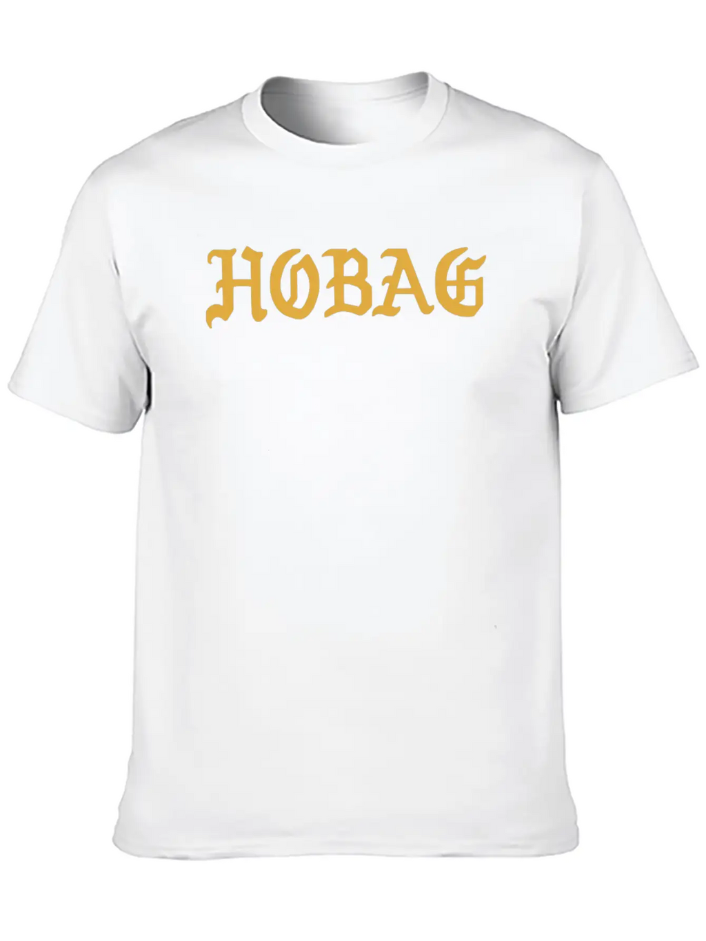 BLACK - HOBAG LETTERING Unisex Casual T-Shirt – Clean Design For Daily Comfort