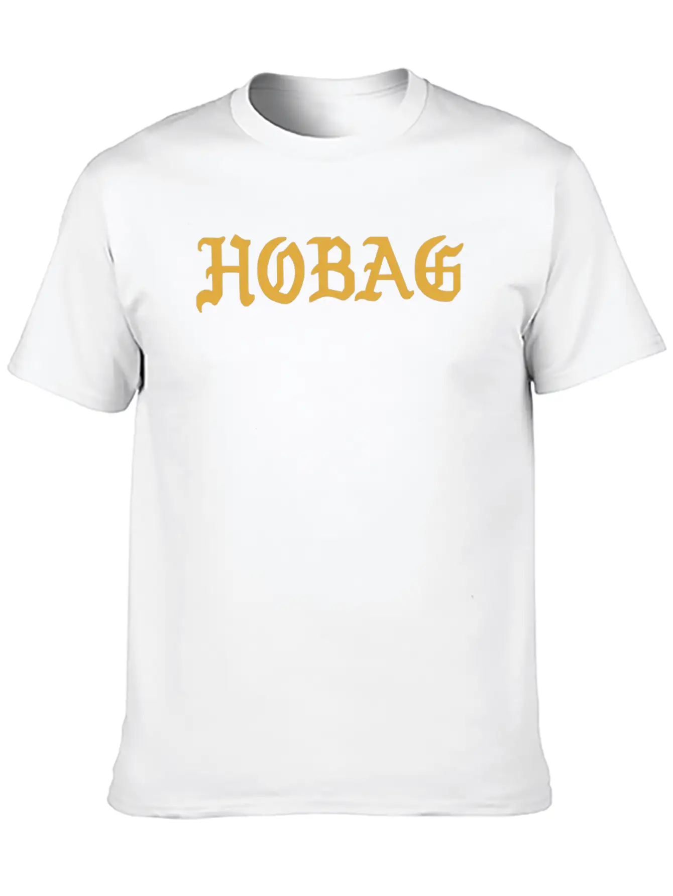 BLACK - HOBAG LETTERING Unisex Casual T-Shirt – Clean Design For Daily Comfort