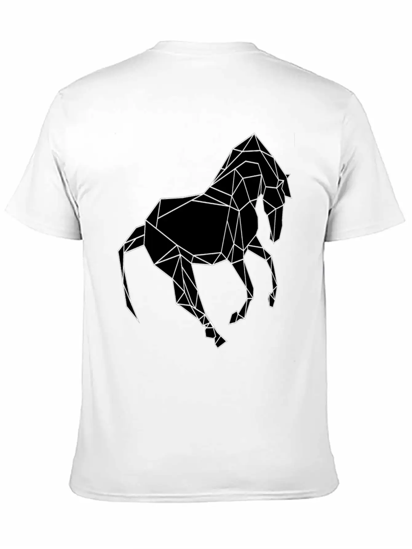 Black Horse Breathable Soft Cotton T-Shirt – Timeless Casual Look