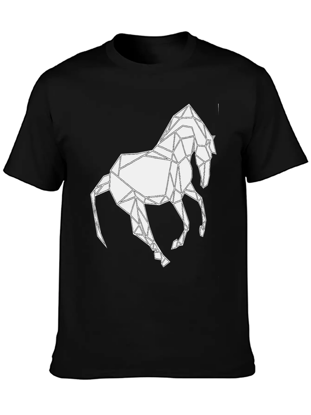 Black Horse Breathable Soft Cotton T-Shirt – Timeless Casual Look