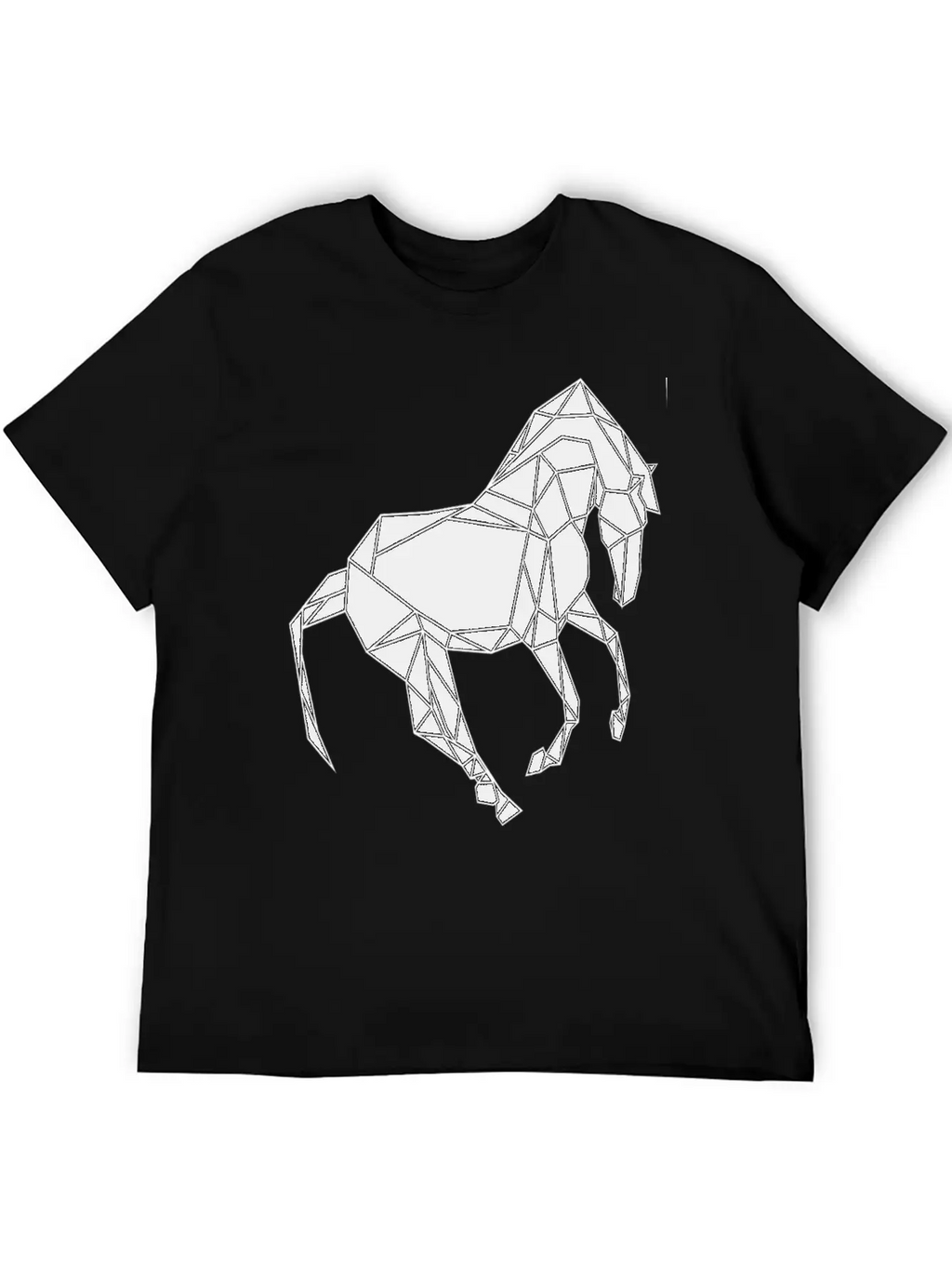 Black Horse Breathable Soft Cotton T-Shirt – Timeless Casual Look