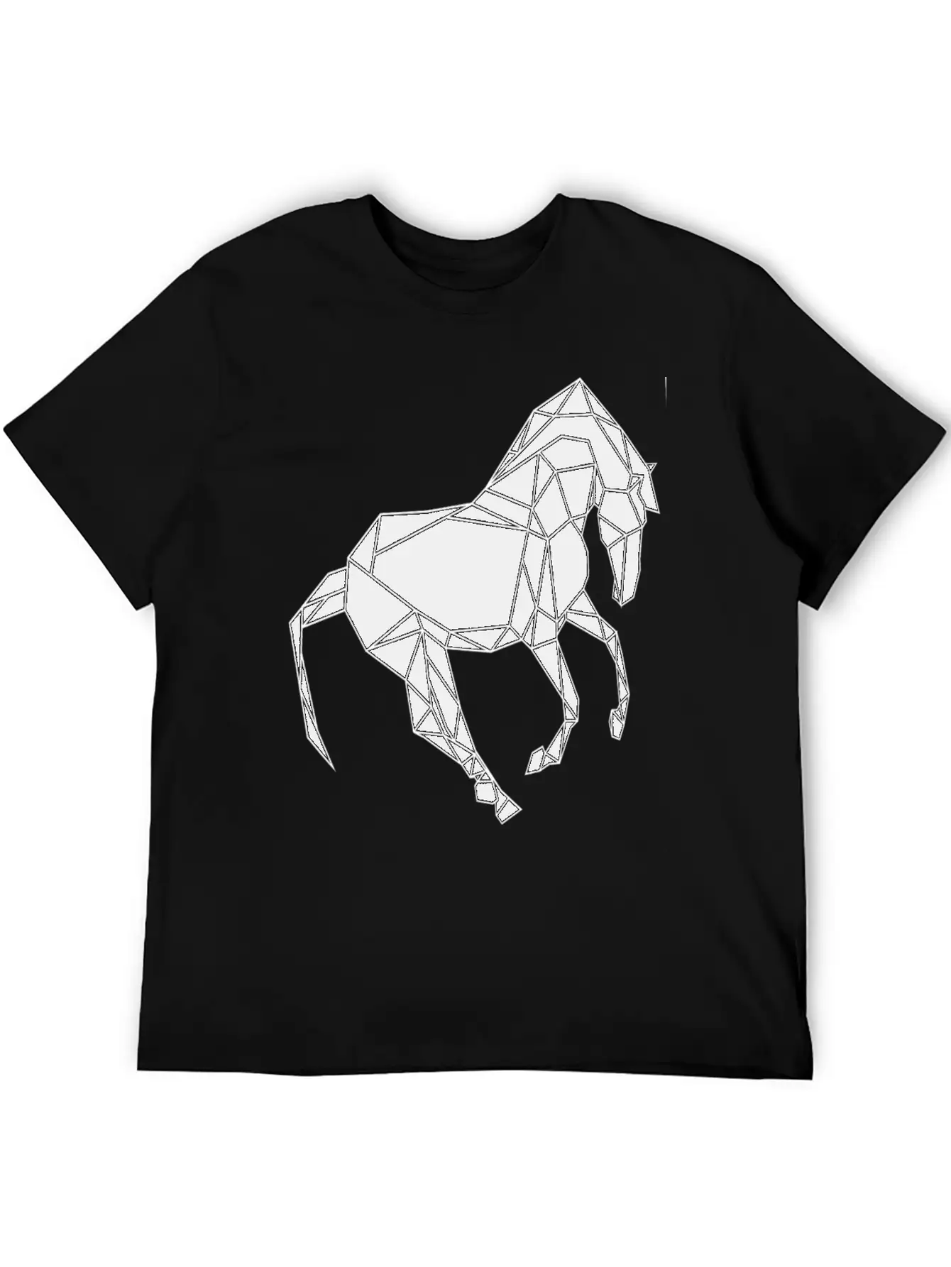 Black Horse Breathable Soft Cotton T-Shirt – Timeless Casual Look
