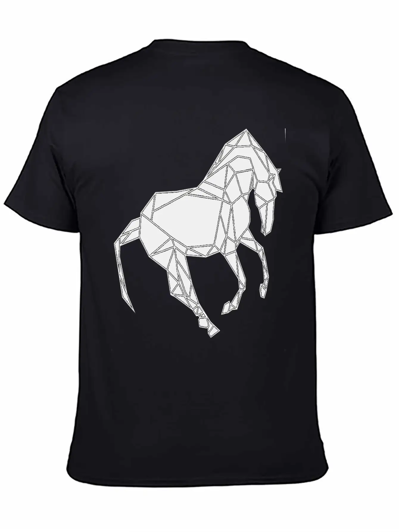 Black Horse Unisex Short Sleeve Soft Cotton T-Shirt – Casual Everyday Wear
