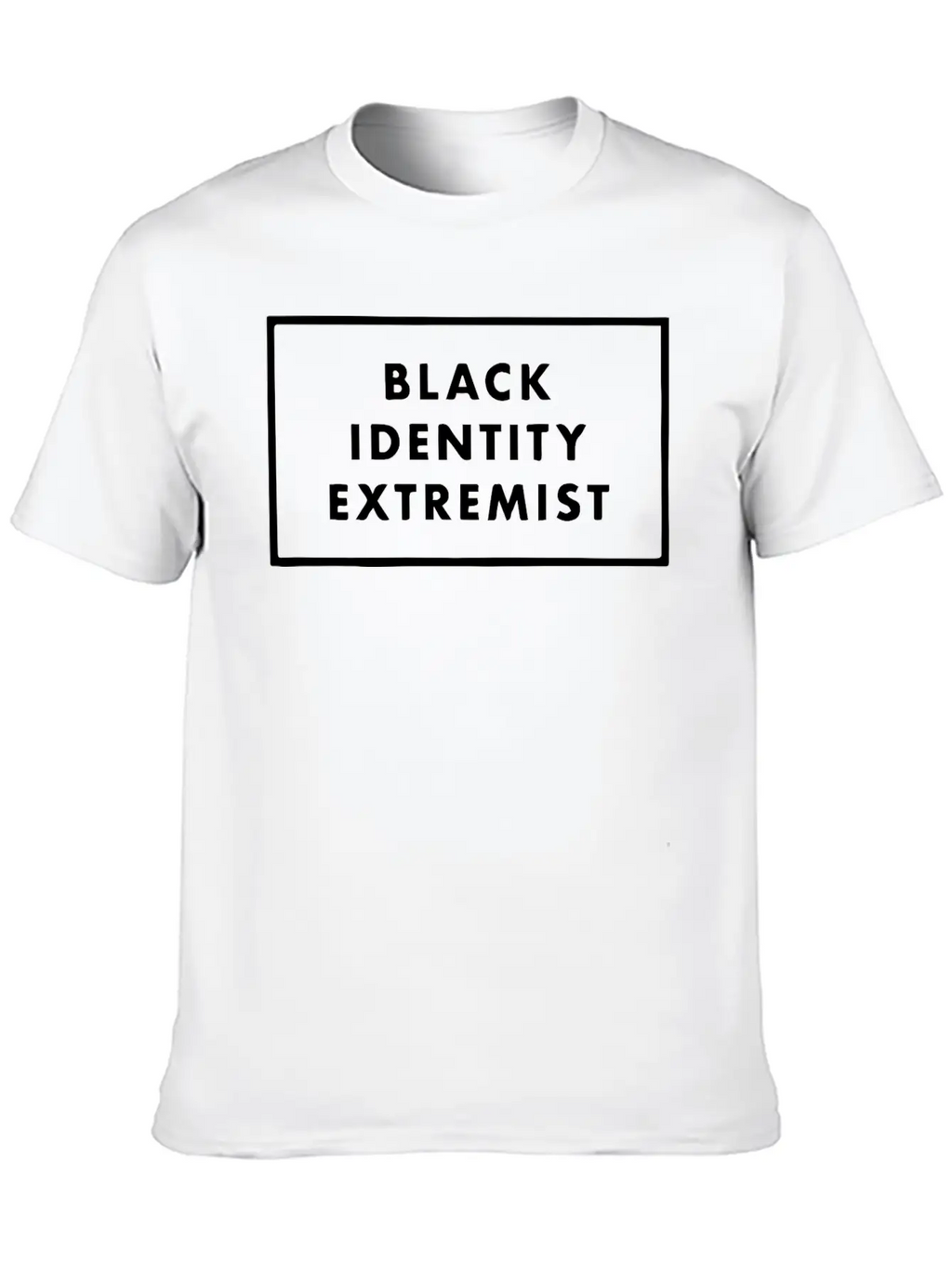 Black Identity Extremist Breathable Soft Cotton T-Shirt – Timeless Casual Look