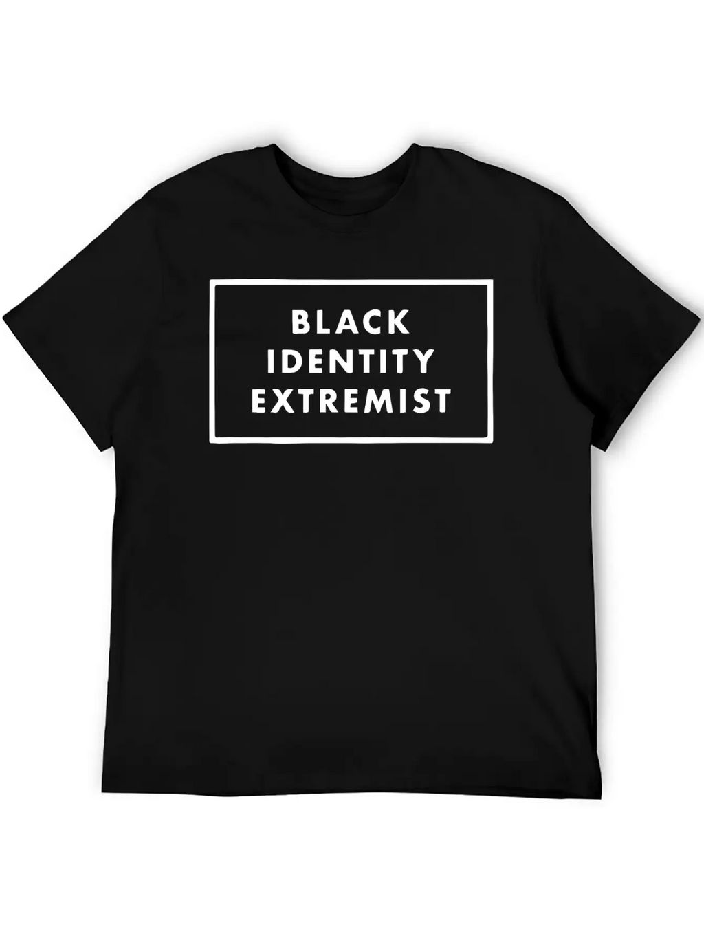 Black Identity Extremist Breathable Soft Cotton T-Shirt – Timeless Casual Look