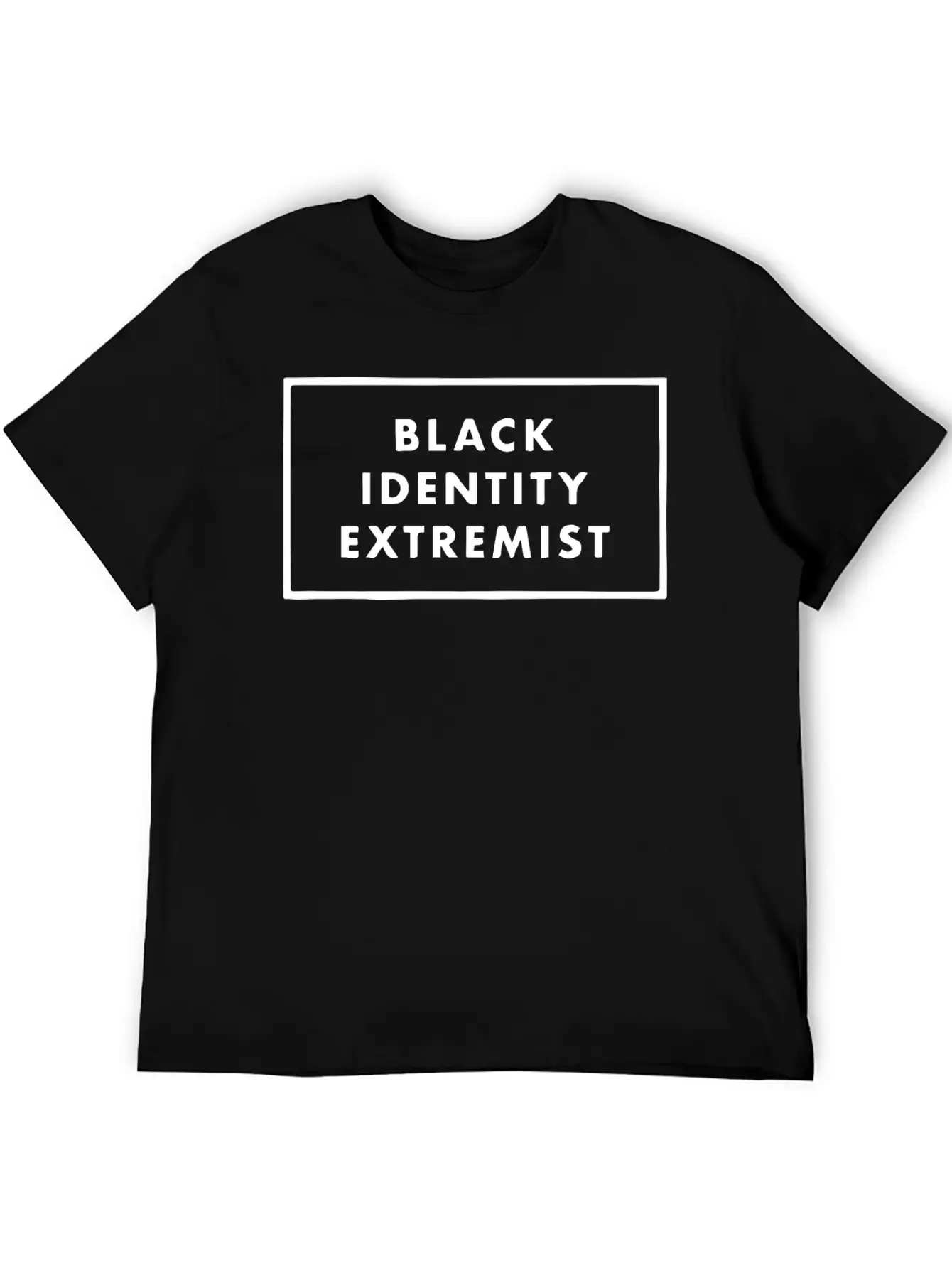 Black Identity Extremist Breathable Soft Cotton T-Shirt – Timeless Casual Look
