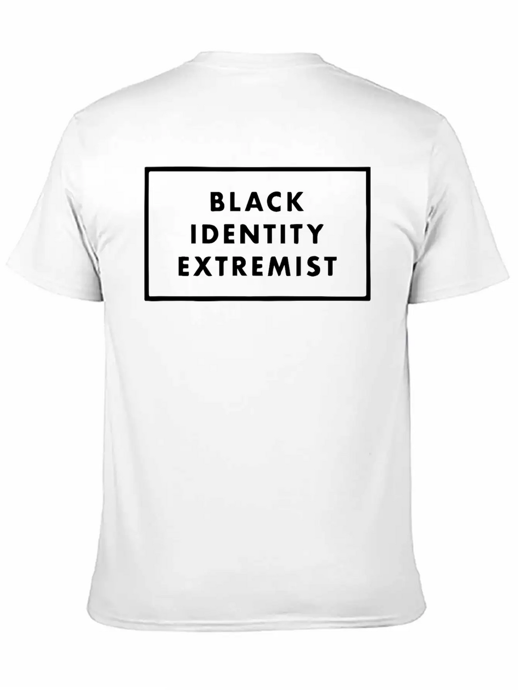 Black Identity Extremist Breathable Soft Cotton T-Shirt – Timeless Casual Look