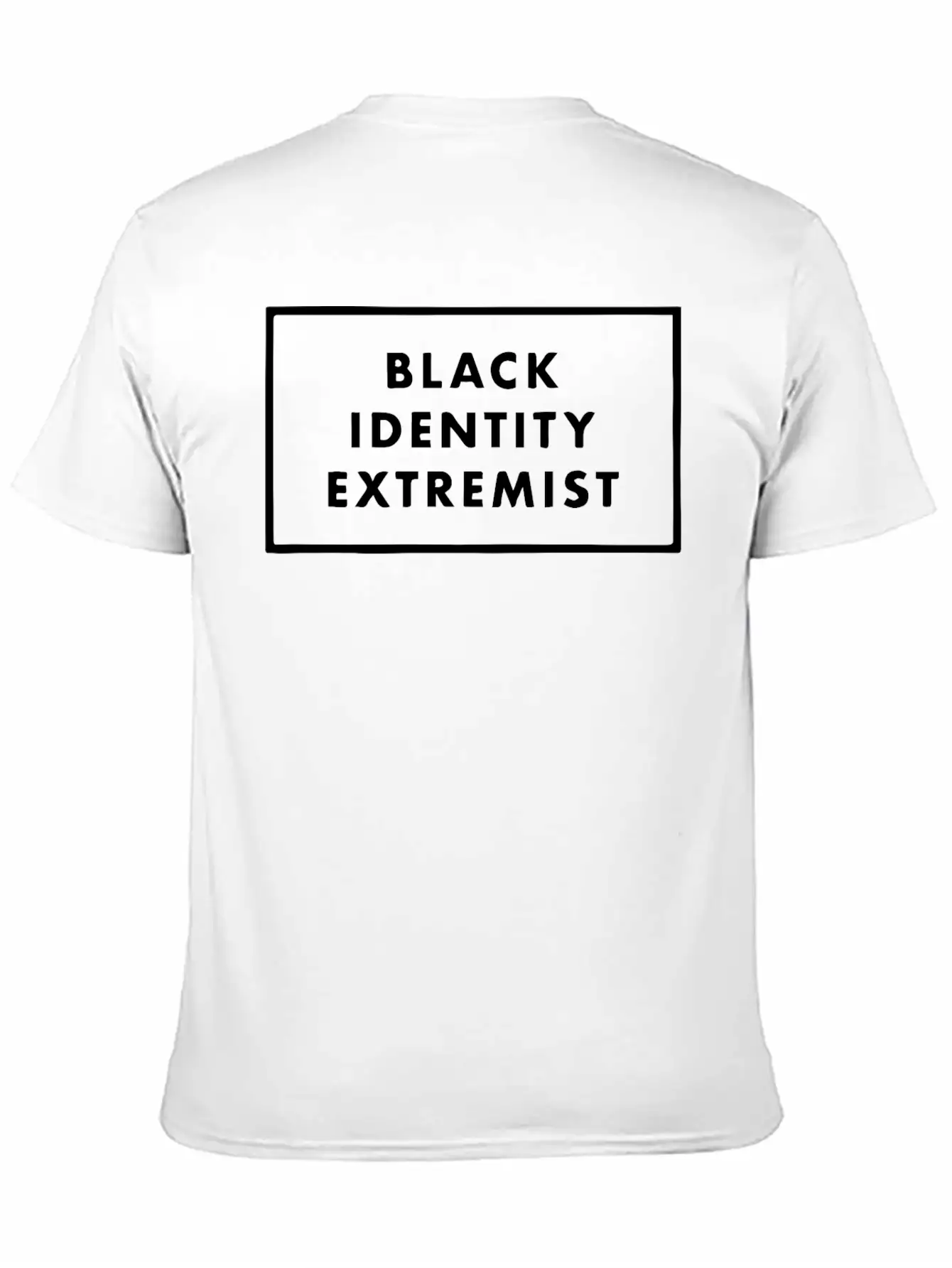 Black Identity Extremist Breathable Soft Cotton T-Shirt – Timeless Casual Look