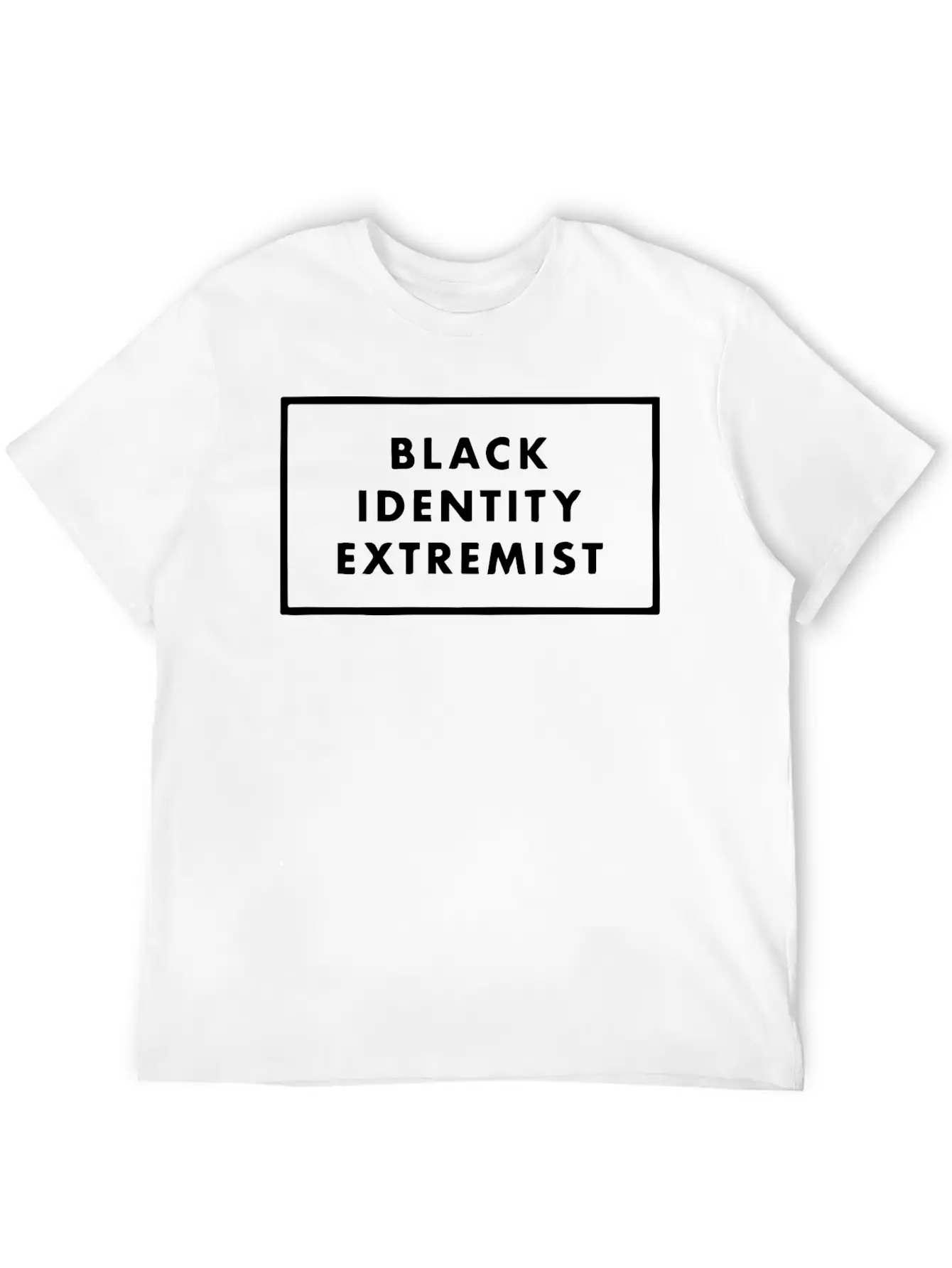 Black Identity Extremist Breathable Soft Cotton T-Shirt – Timeless Casual Look