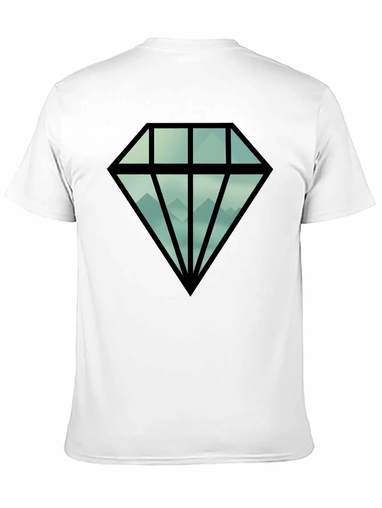 Black Indie Diamond Unisex Casual T-Shirt – Clean Design For Daily Comfort