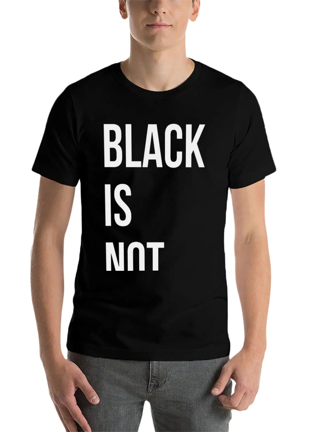 Black Is Not Sad Casual Graphic T-Shirt – Simple And Comfortable Daily Wear