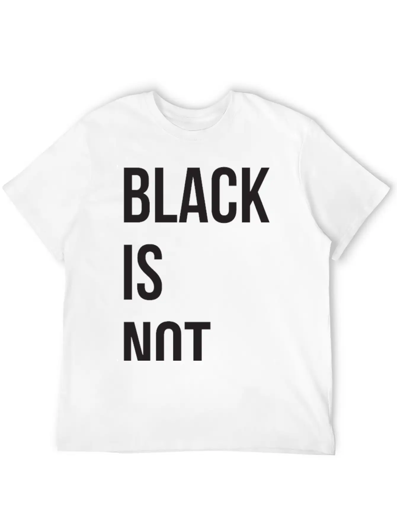 Black Is Not Sad Casual Graphic T-Shirt – Simple And Comfortable Daily Wear