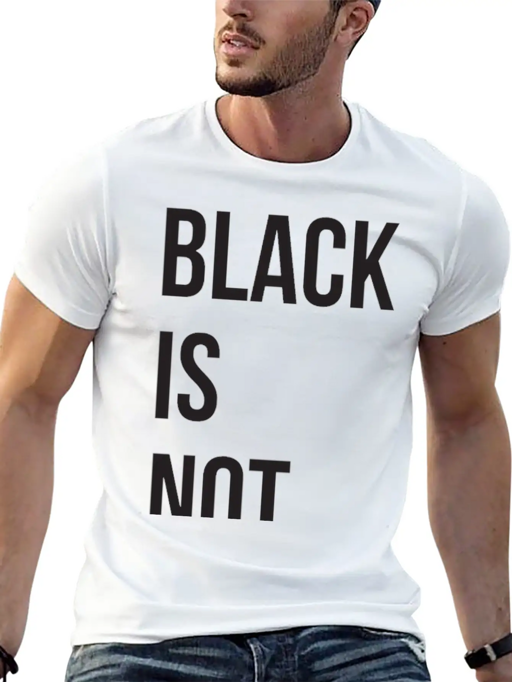 Black Is Not Sad Casual Graphic T-Shirt – Simple And Comfortable Daily Wear