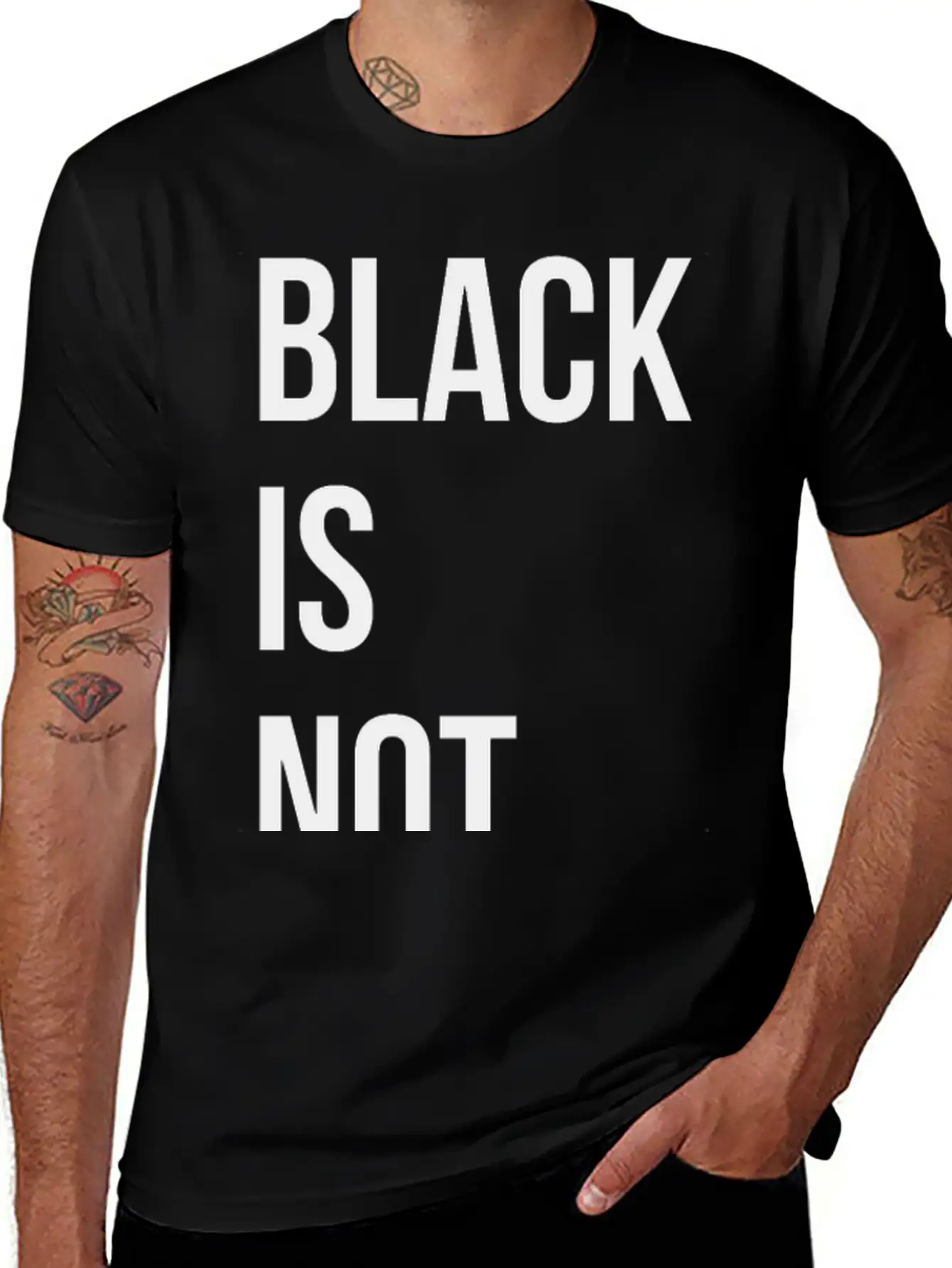 Black Is Not Sad Unisex Casual T-Shirt – Clean Design For Daily Comfort