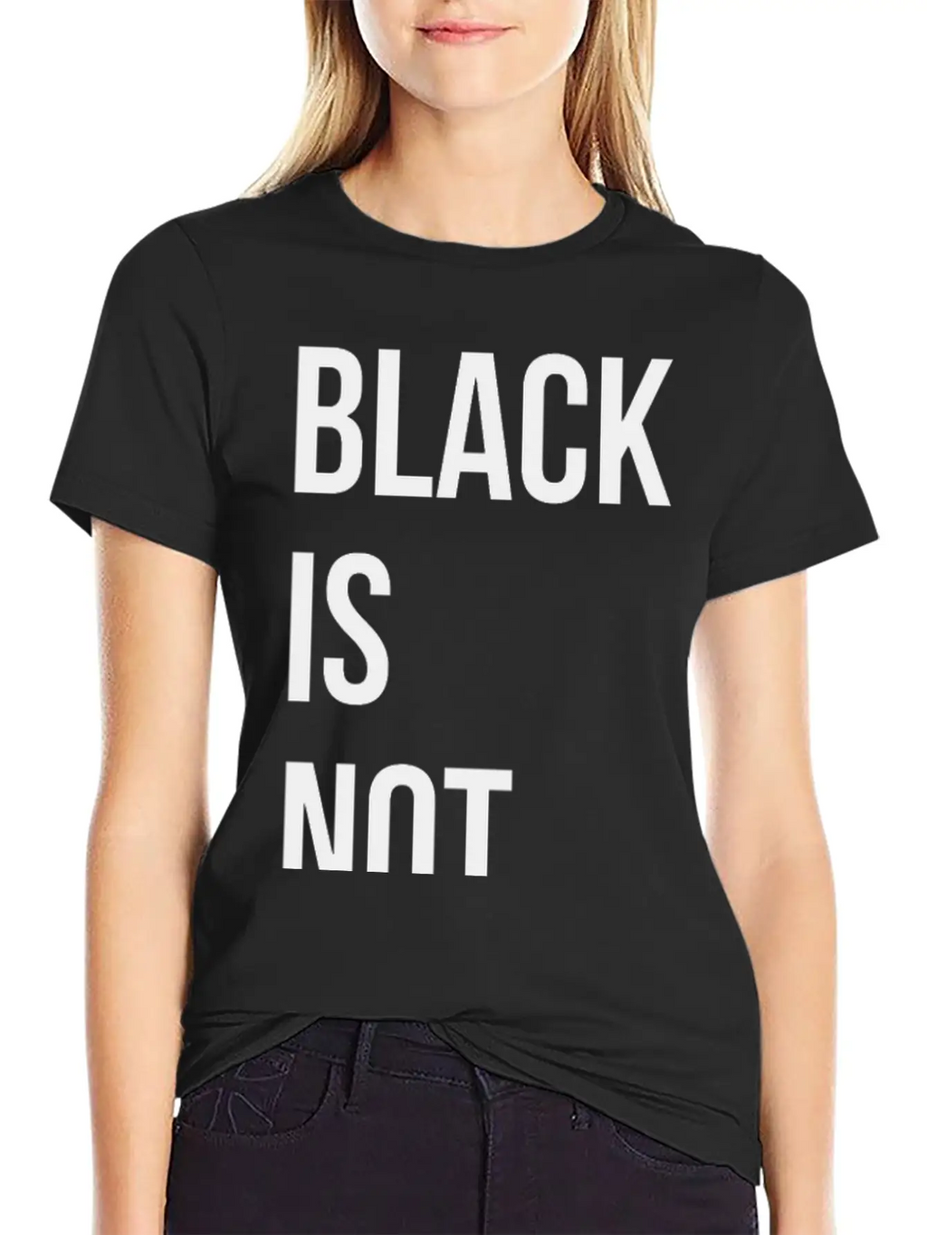 Black Is Not Sad Unisex Casual T-Shirt – Clean Design For Daily Comfort