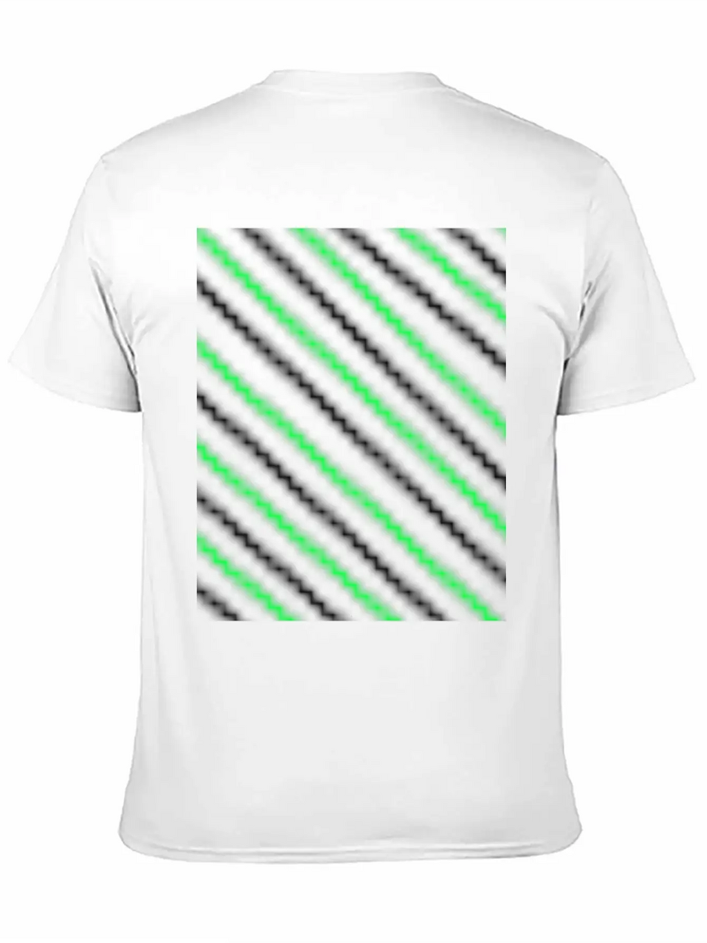 Black Neon Green Pattern Essential Cotton Tee For Daily Outfits – Unisex Style