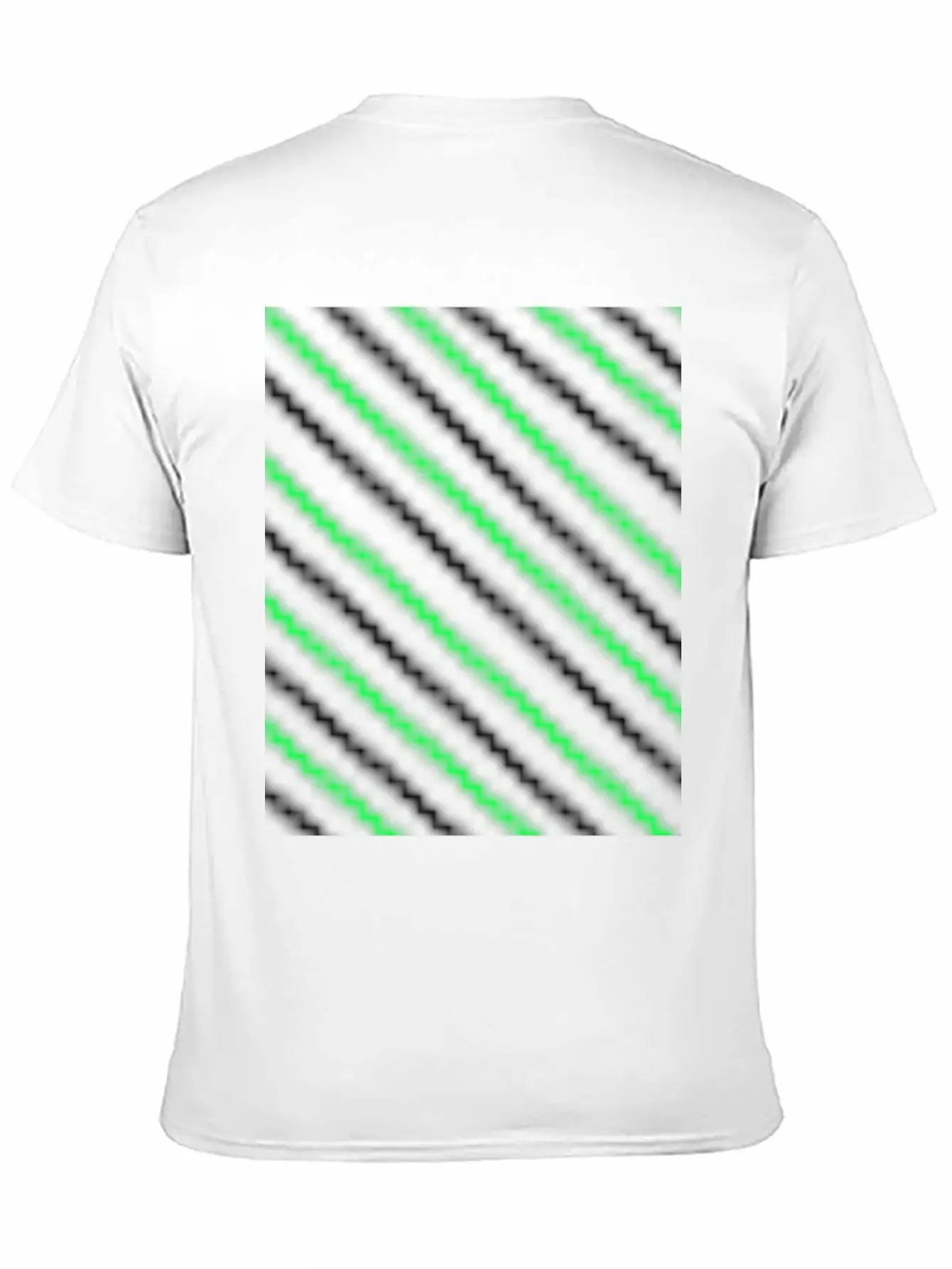 Black Neon Green Pattern Essential Cotton Tee For Daily Outfits – Unisex Style