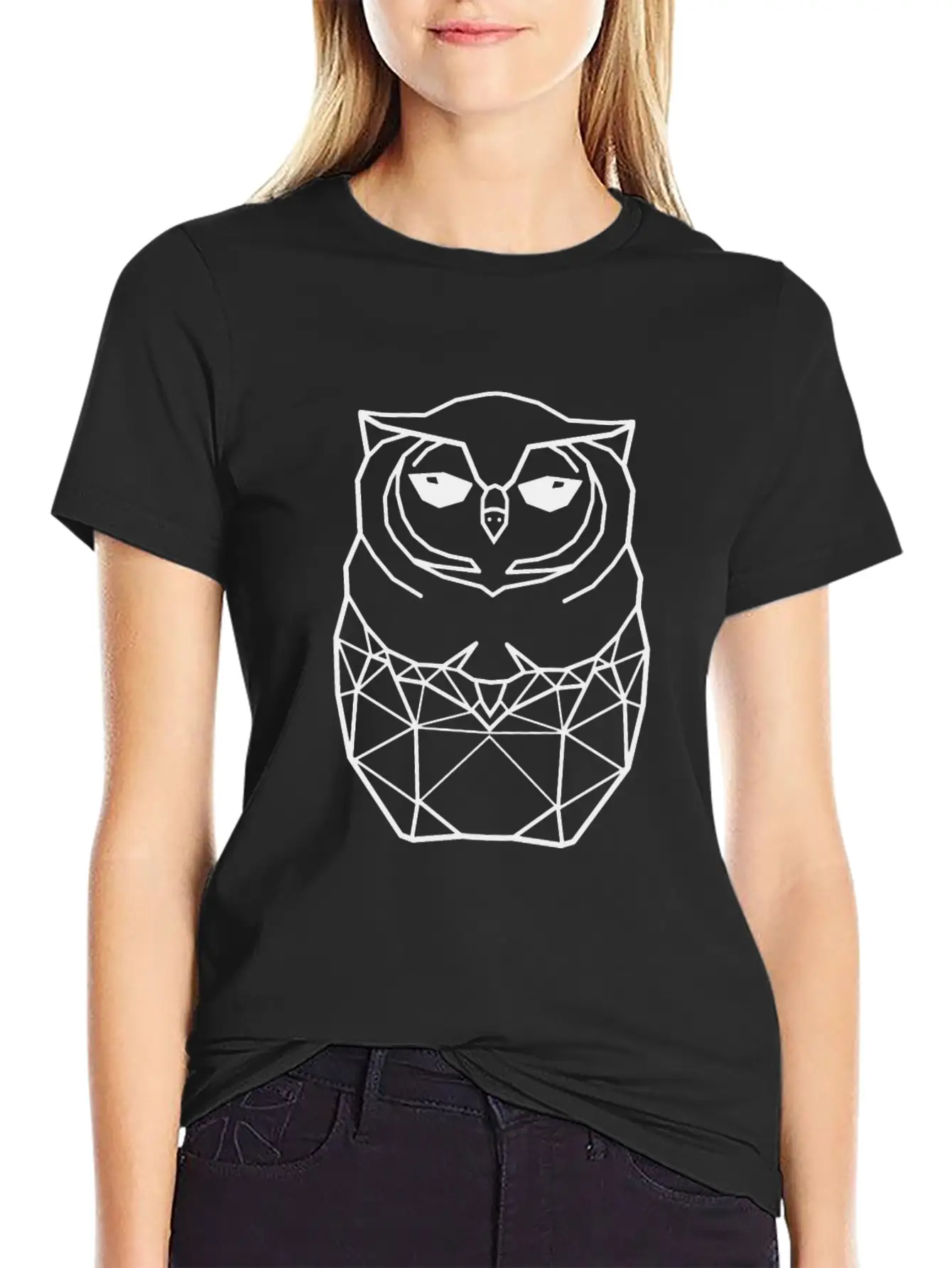 Black Owl Casual Graphic T-Shirt – Simple And Comfortable Daily Wear