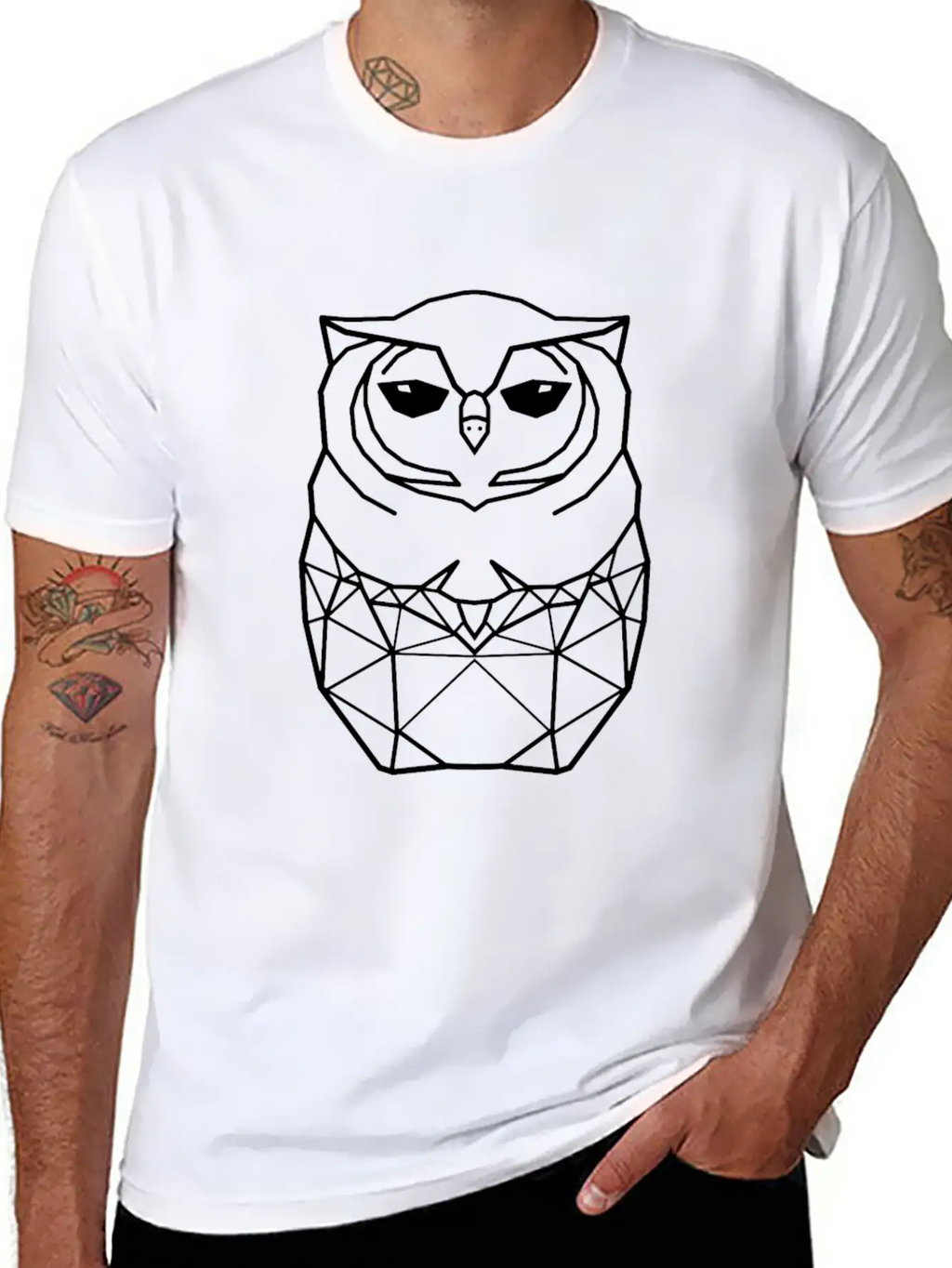 Black Owl Casual Graphic T-Shirt – Simple And Comfortable Daily Wear