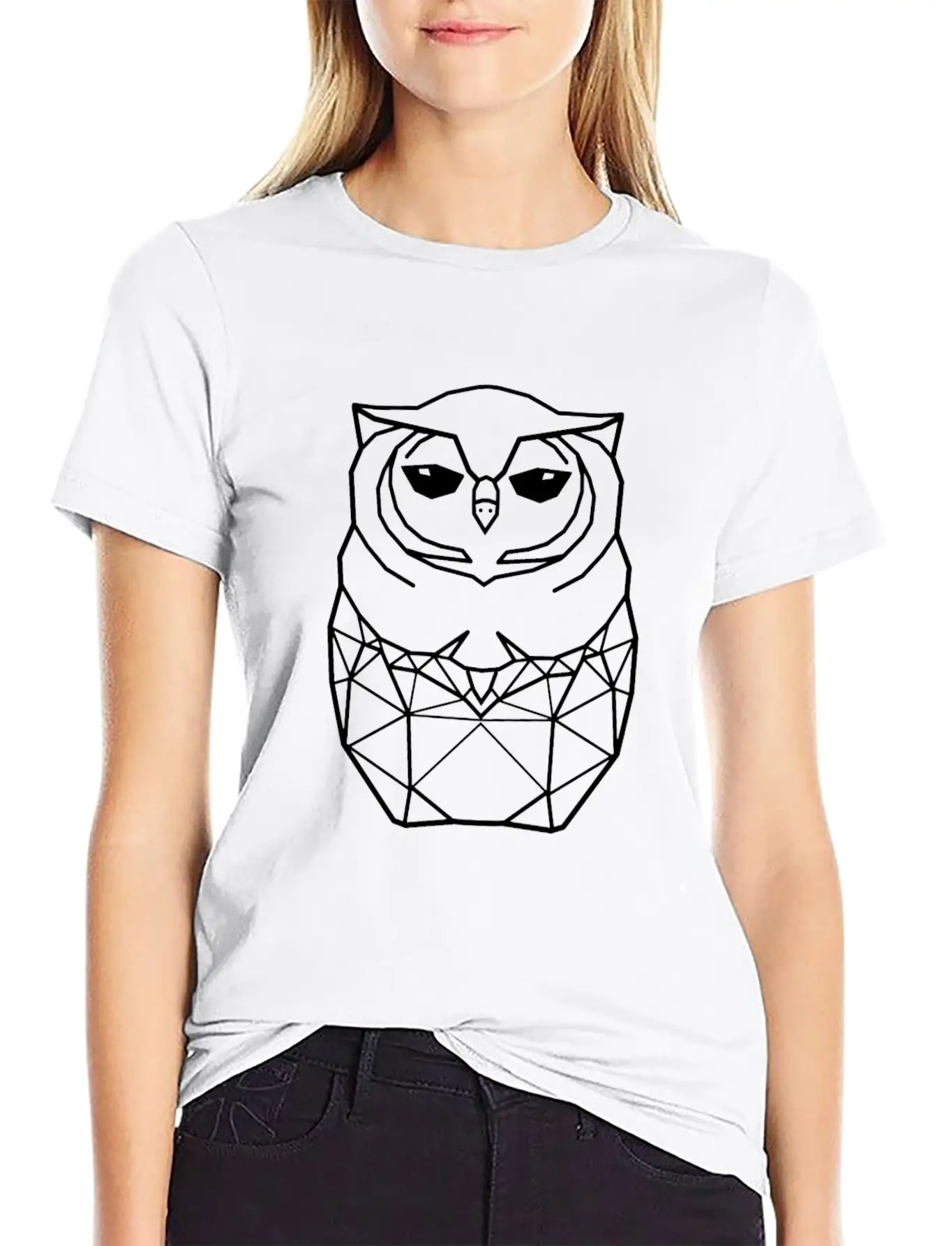 Black Owl Casual Graphic T-Shirt – Simple And Comfortable Daily Wear
