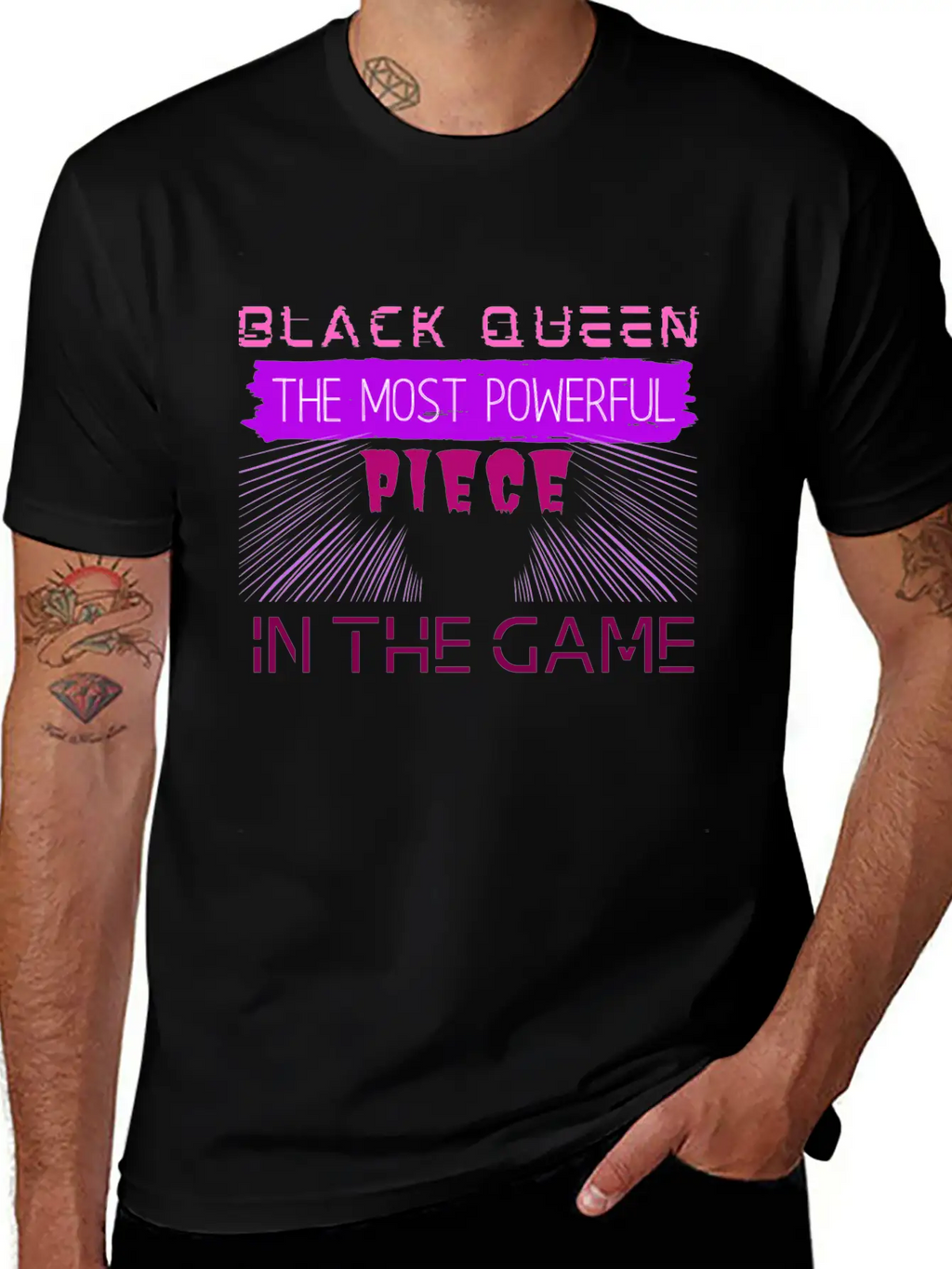Black Queen The Most Powerful Piece In The Game Stylish Everyday T-Shirt – Unisex Basic Cotton Tee