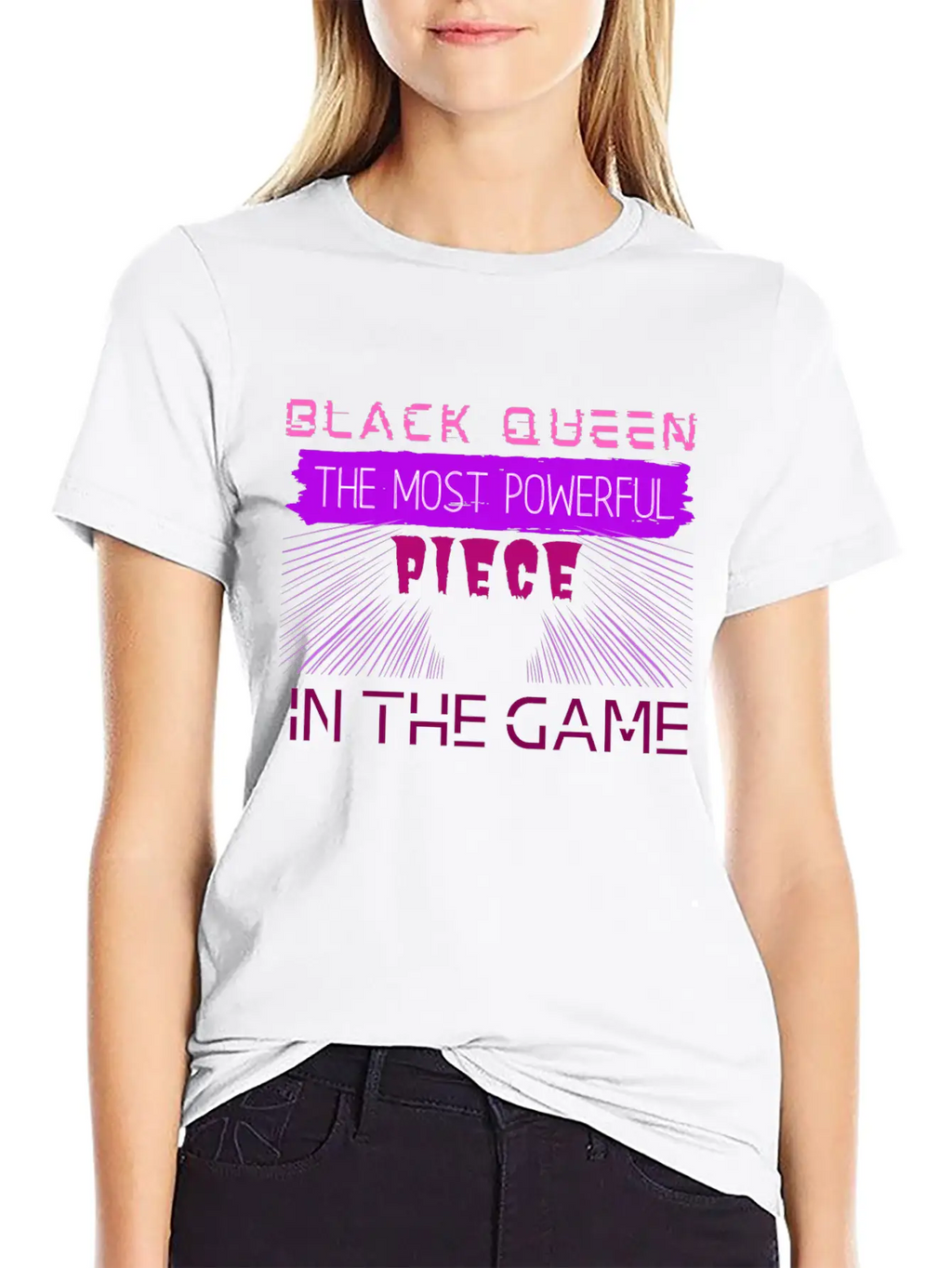 Black Queen The Most Powerful Piece In The Game Stylish Everyday T-Shirt – Unisex Basic Cotton Tee