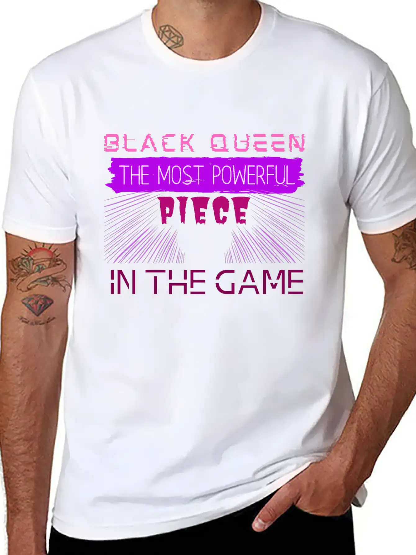 Black Queen The Most Powerful Piece In The Game Stylish Everyday T-Shirt – Unisex Basic Cotton Tee