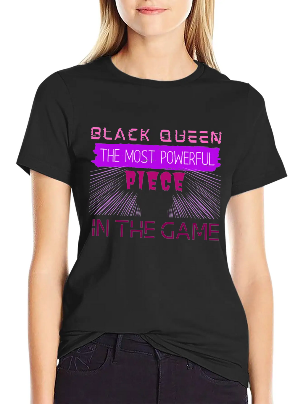 Black Queen The Most Powerful Piece In The Game Stylish Everyday T-Shirt – Unisex Basic Cotton Tee