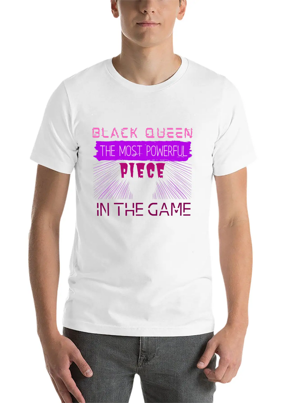 Black Queen The Most Powerful Piece In The Game Stylish Everyday T-Shirt – Unisex Basic Cotton Tee